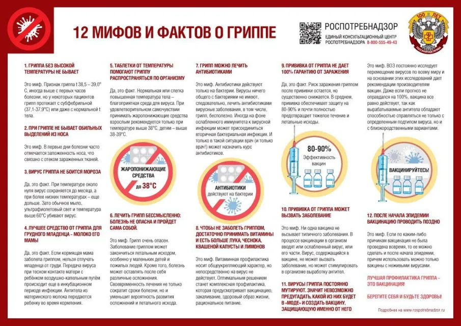 12 мифов о гриппе
